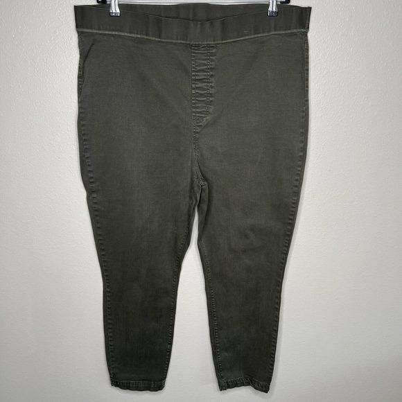 Buffalo David Bitton Olive Green High Rise Pull On Jegging Jeans Pants XXL - Picture 11 of 11